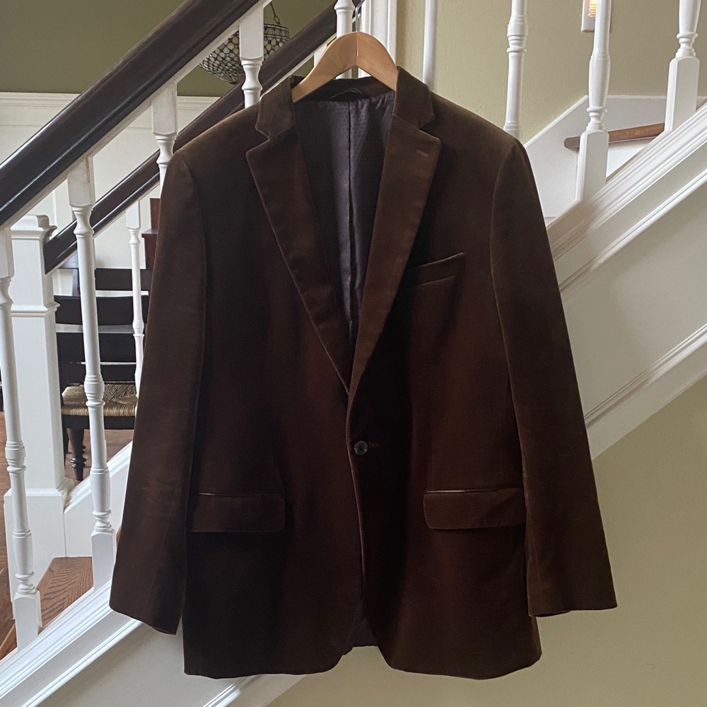 Banana Republic Chocolate Brown Velvet Blazer